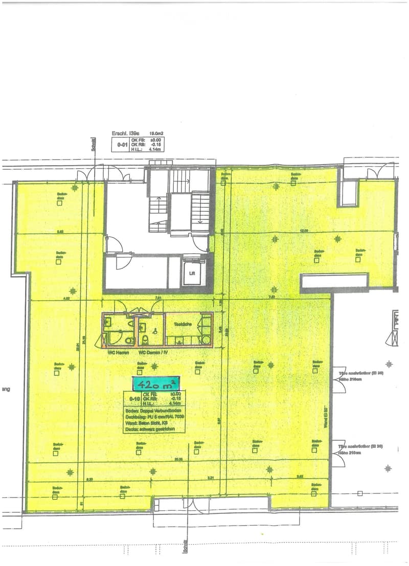 Floor plan of a residential space with labeled rooms including a living room, kitchen, bedrooms, bathrooms, and a workshop area.