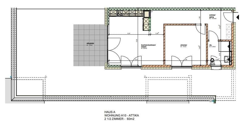 Appartement attique moderne 2.5 pièces avec terrasse spacieuse à Waldenburg (10)