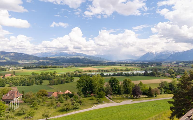Traumaussicht auf die Berge