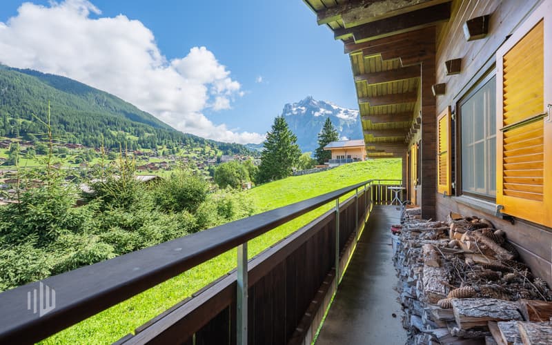 Balkon über den Wohnbereich zugänglich