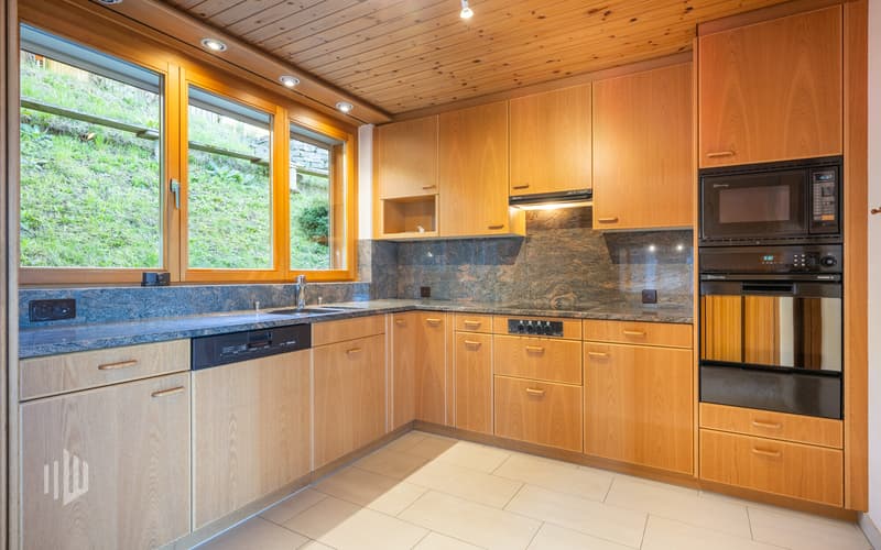 Küche in Holz...