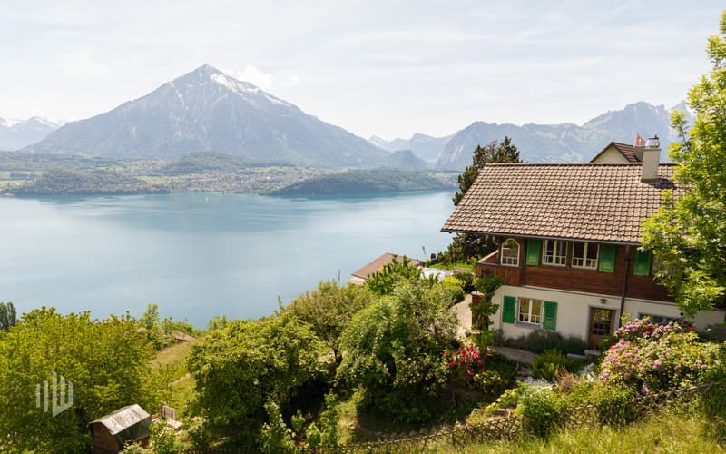 Chalet Ansicht an wunderbarer Lage in Sigriswil