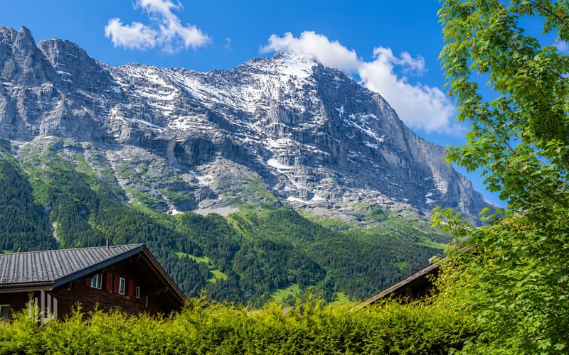 Aussicht auf die bekannte Eigernordwand
