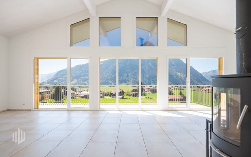 Herrlicher Weitblick vom Wohn- und Esszimmer