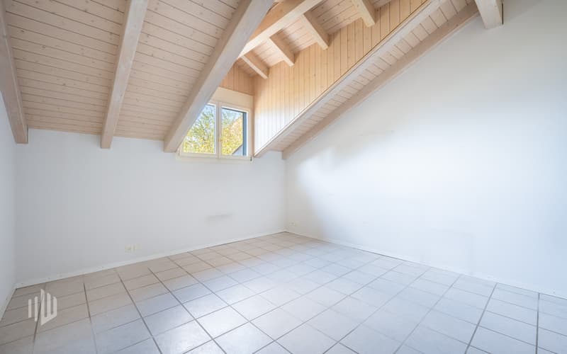 Zimmer 2 im Grundriss mit Dachfenster
