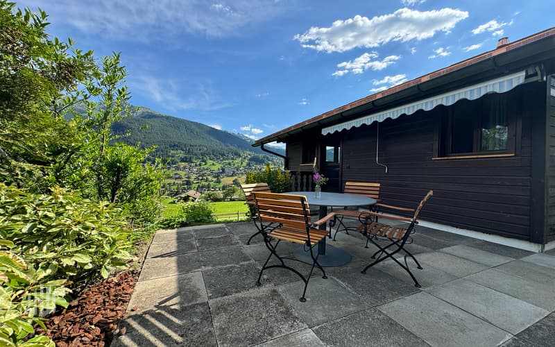 Terrasse mit Sonnenstore
