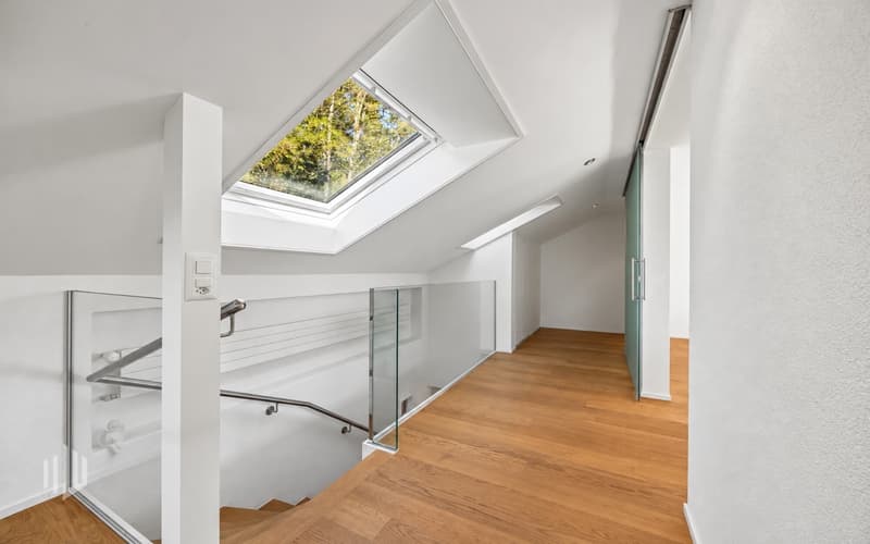 Zugang ins Dachgeschoss mit Dachfenster