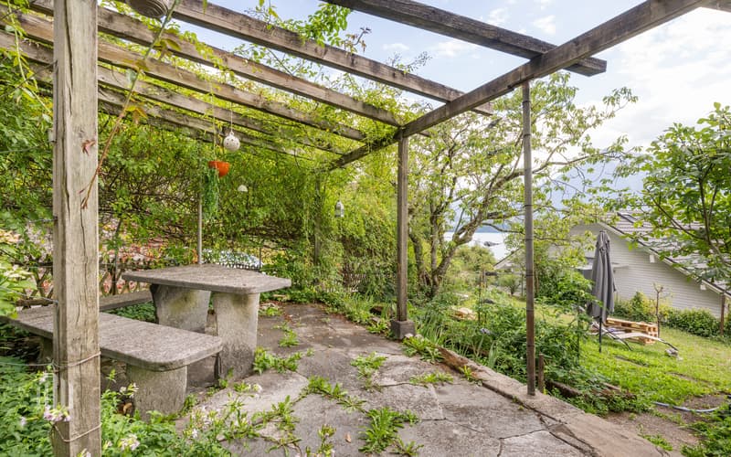 Blick über den Garten