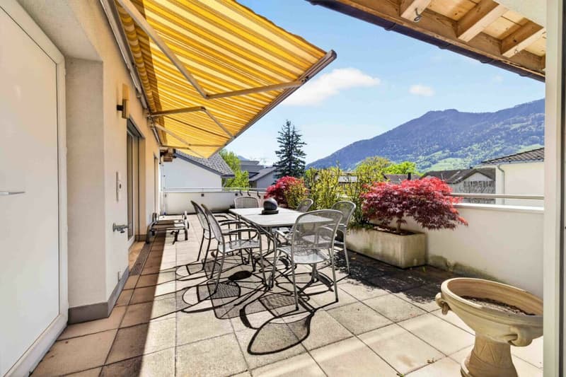 Appartamento unico mansardato di 4,5 locali con giardino invernale bellissimo in vendita (7)