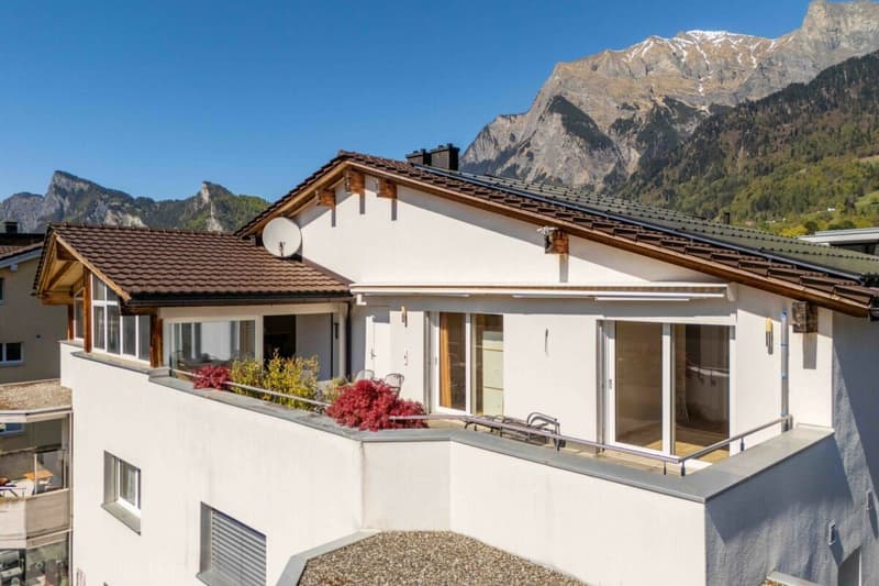 Appartamento unico mansardato di 4,5 locali con giardino invernale bellissimo in vendita (3)