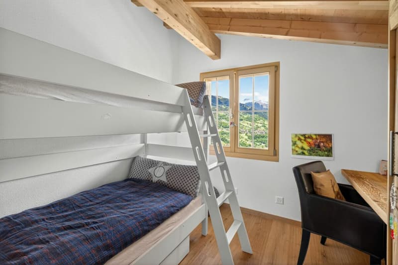 Chaletzauber 4.5 Zimmer-Maisonettewohnung mit atemberaubender Aussicht (20)