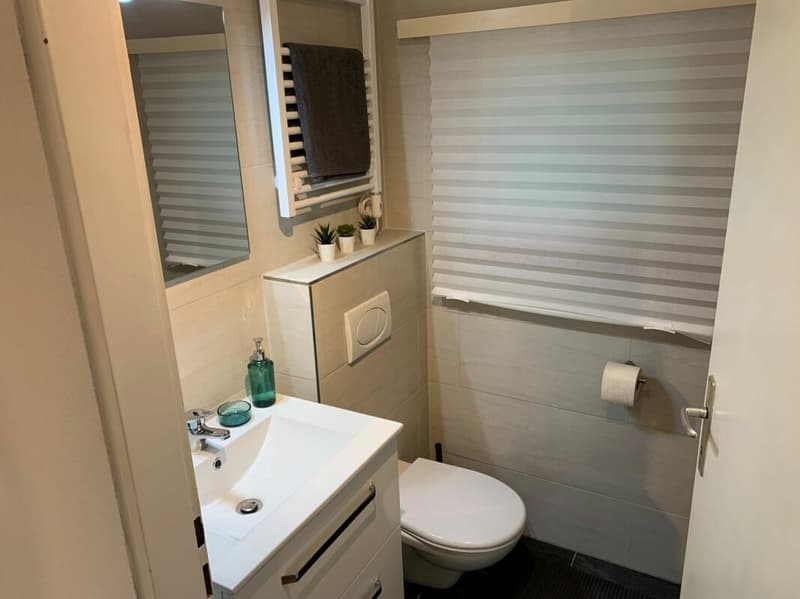 Maison de vacances charmante 3.5 pièces avec vue sur les montagnes & jardin - près du golf (10)