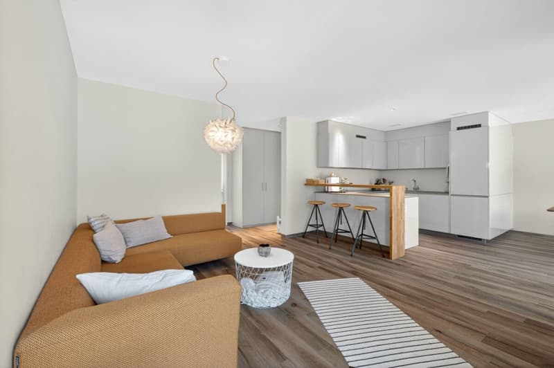 Vivre avec une vue - appartement 3.5 pièces de haute qualité (adapté comme résidence secondaire) avec balcon et terrasse (8)