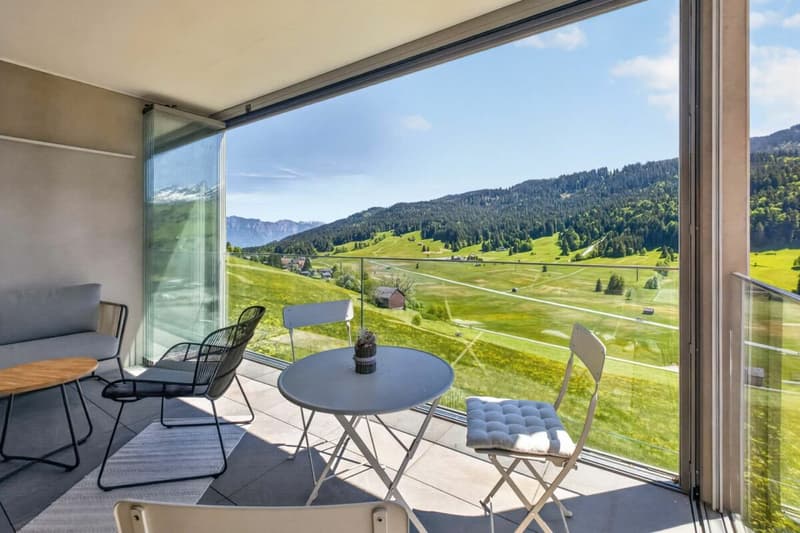 Vivre avec une vue - appartement 3.5 pièces de haute qualité (adapté comme résidence secondaire) avec balcon et terrasse (16)
