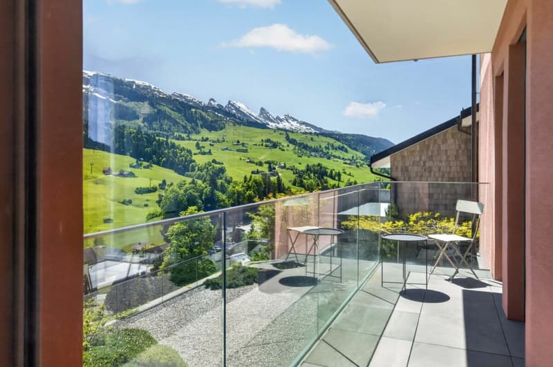 Vivre avec une vue - appartement 3.5 pièces de haute qualité (adapté comme résidence secondaire) avec balcon et terrasse (17)