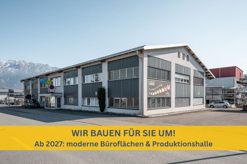 Gewerbepark an Top Lage - Halle, flexible Gewerbeflächen und Erstbezug der Büroräumlichkeiten (1)