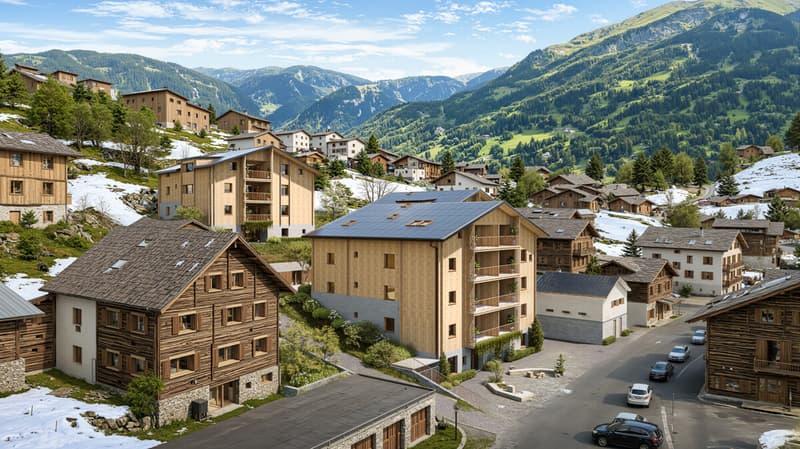 Nouveau bâtiment HASOL à Bürchen avec des appartements de location de 1,5 à 5,5 pièces (2)