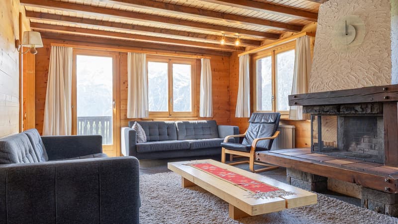 Chalet avec une belle vue à Grächen (9)