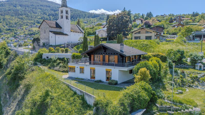 Aussenbereich | Ansicht Chalet und Garten
