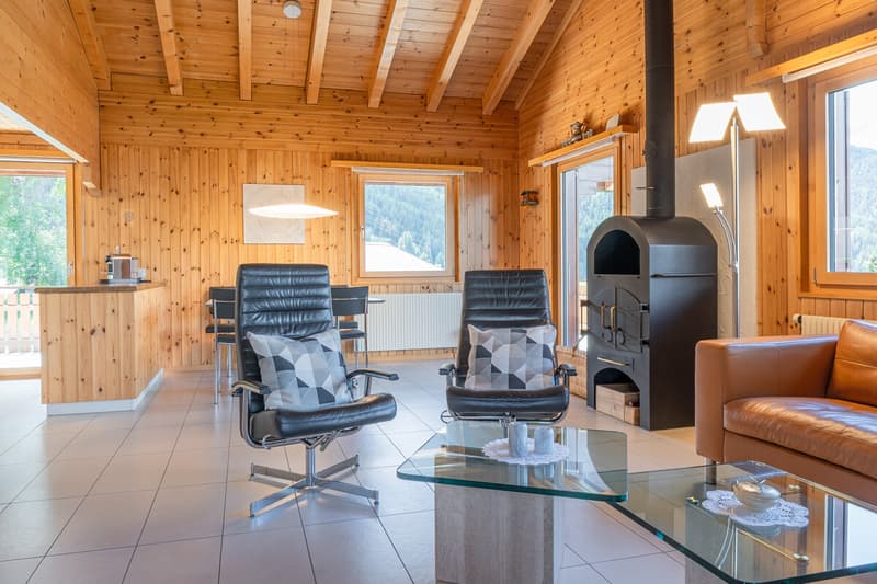 Affascinante chalet con vista panoramica a Bürchen (4)
