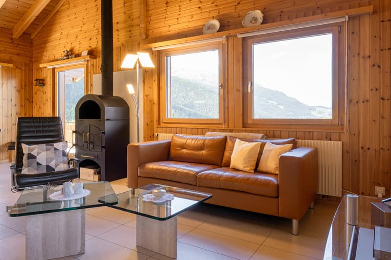 Affascinante chalet con vista panoramica a Bürchen (6)