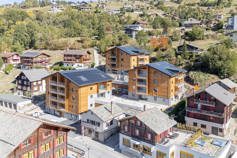 Sonnige Dachwohnung (3.5-Zimmer) als Zweitwohnsitz im Neubau Hasol (1)
