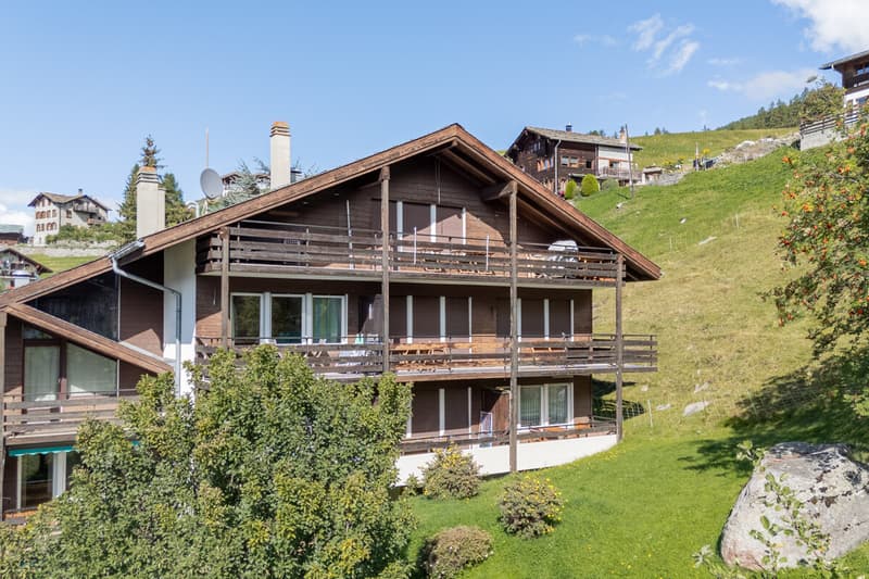 Klein und fein heimelige 2-Zimmerwohnung mit Weitblick in Grächen (1)