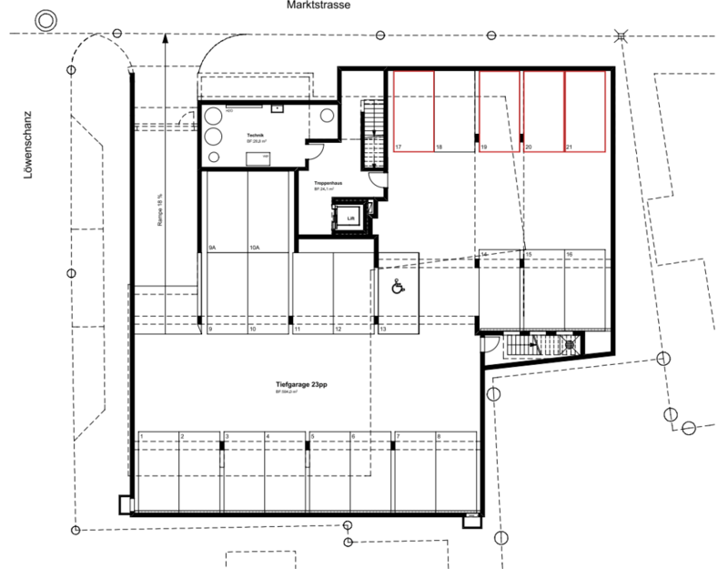 Parkieren direkt am Boulevard - zentrale Einstellplätze (2)