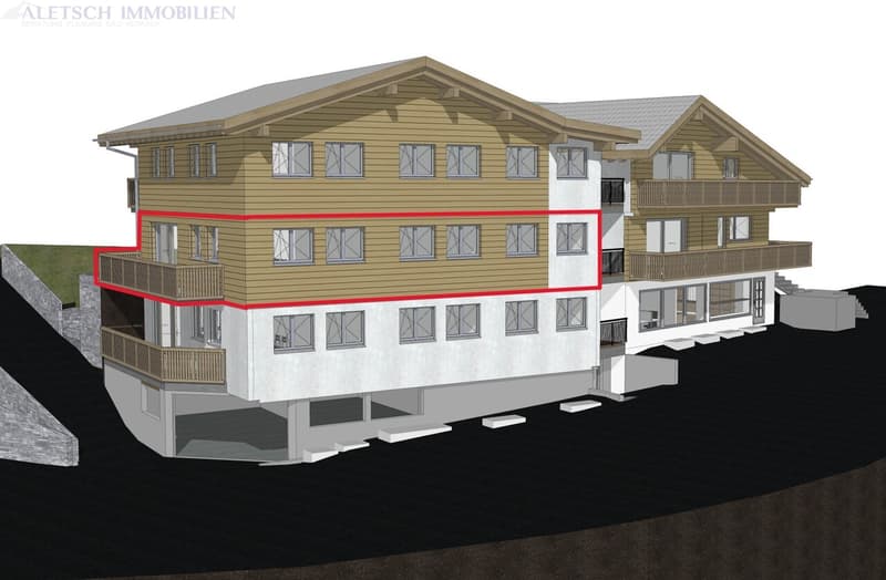 Alpin leben in Fiesch - 3.5-Zimmer-Wohnung im 1. Obergeschoss (2)