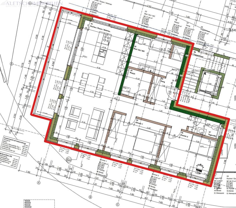 Alpin leben in Fiesch - 3.5-Zimmer-Wohnung im 1. Obergeschoss (3)