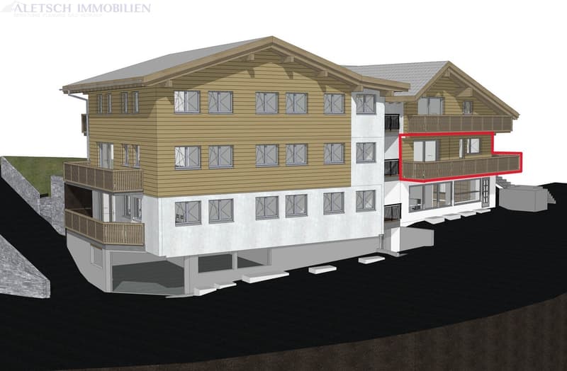 Compact, comfortable - 2.5-room apartment on the 1st floor, Fiesch (1)