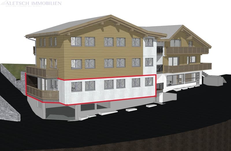 Wohnen am Fusse Berge - 3.5-Zimmer-Wohnung im Erdgeschoss, Fiesch (2)