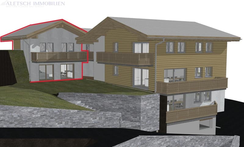 Häuschenfeeling mitten im Dorf - 3.5-Zimmer-Duplex-Wohnung, Fiesch (1)