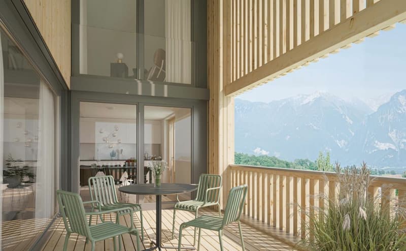 4 ½-Zi-Dach-Maisonettewohnung an idyllischer, ruhiger Wohnlage in Oberschan (3)