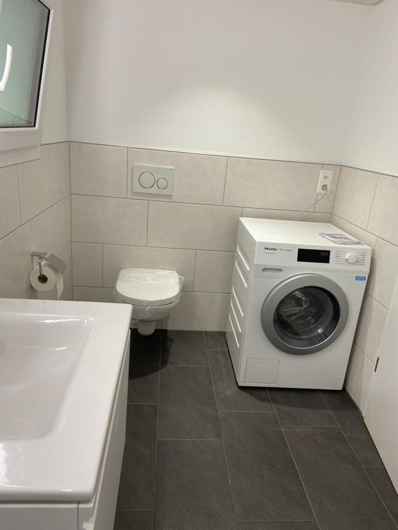 Waschmaschine in der Wohnung in DU/WC