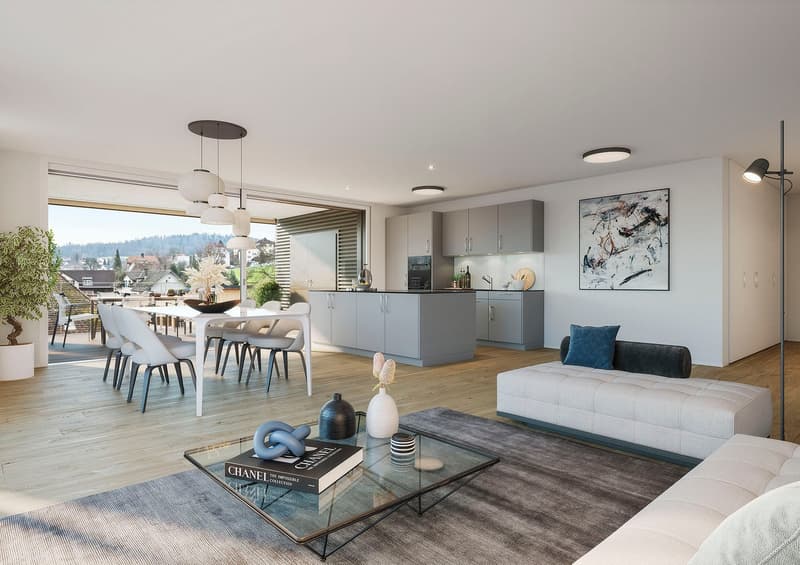 Moderne 3.5-Zimmer-Neubauwohnung an zentraler Lage in Beinwil am See (5)