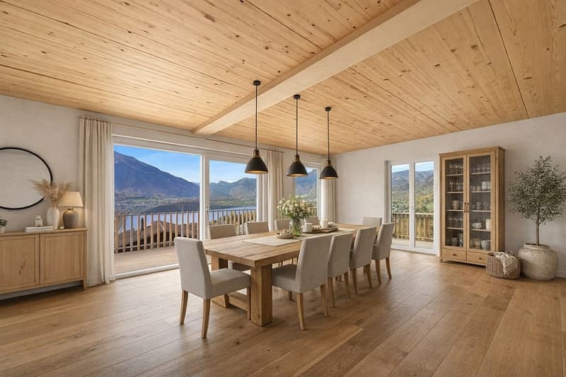 Detached house with lake view & mountain panorama (3)