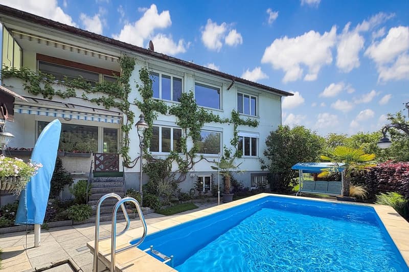 Zweifamilienhaus mit Pool und traumhaftem Garten an der Worble (1)