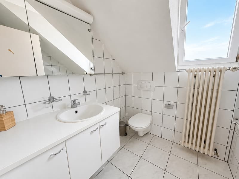 Nasszelle im Dachgeschoss