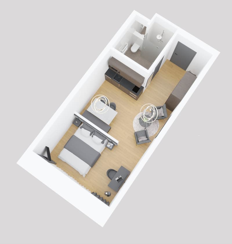 50m2 - vollmöbliertes Serviced Apartment - COMFORT (1)