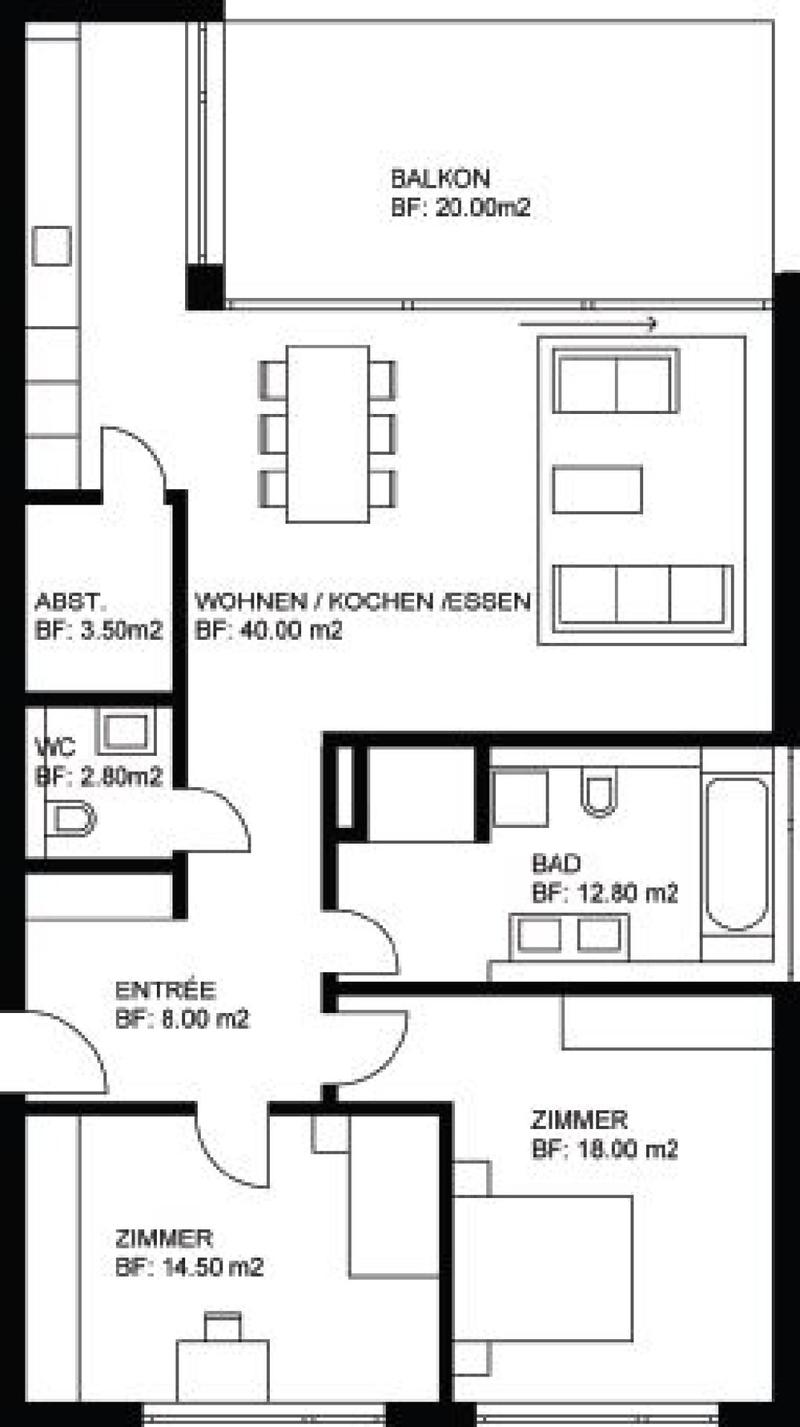 4.5 Zi.-Wohnung - modern & grosszügig 140m2! (8)