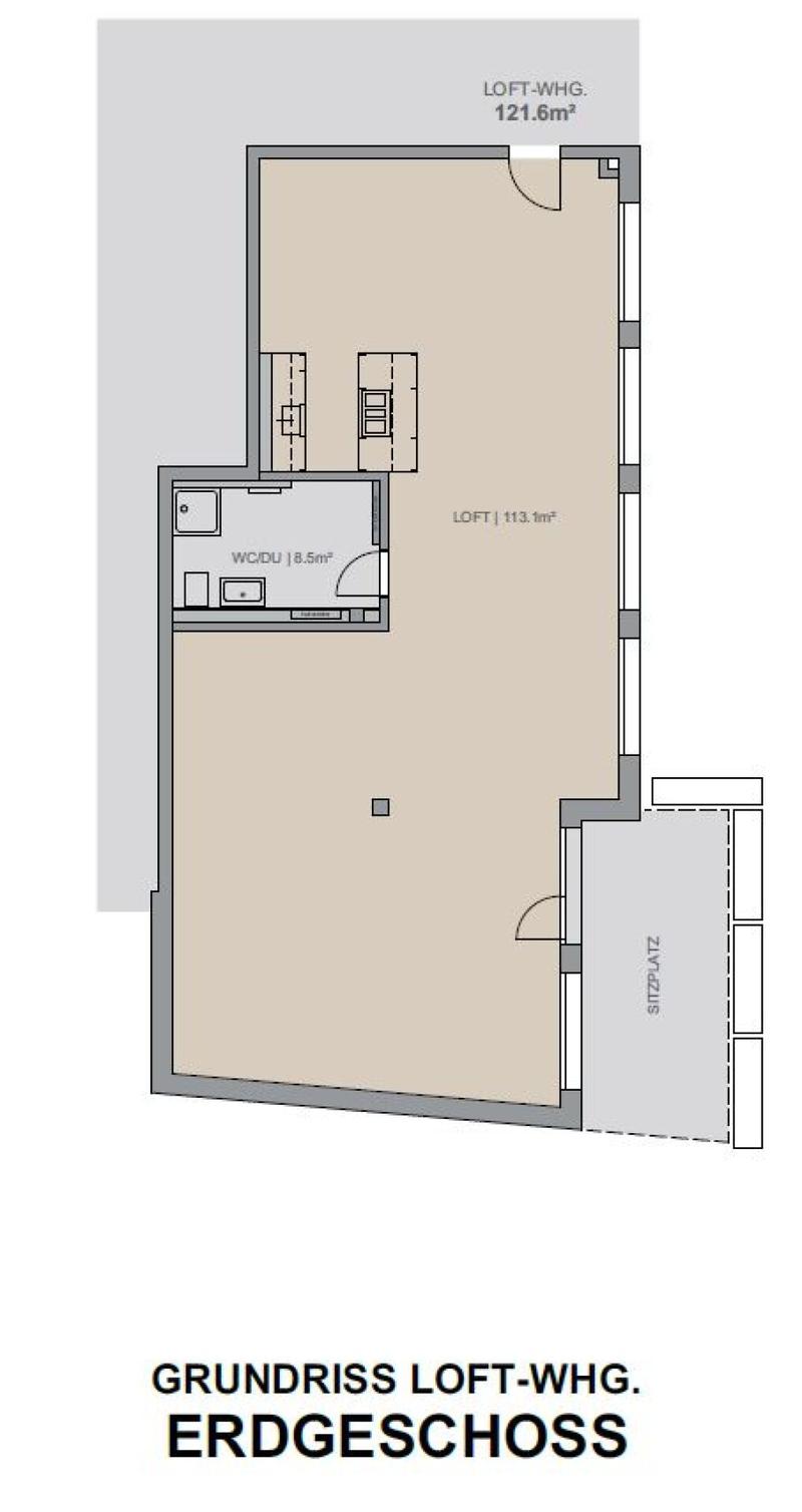 Loftwohnung mit 122m2 im Erdgeschoss - Exklusives Wohnen in Rebstein (6)