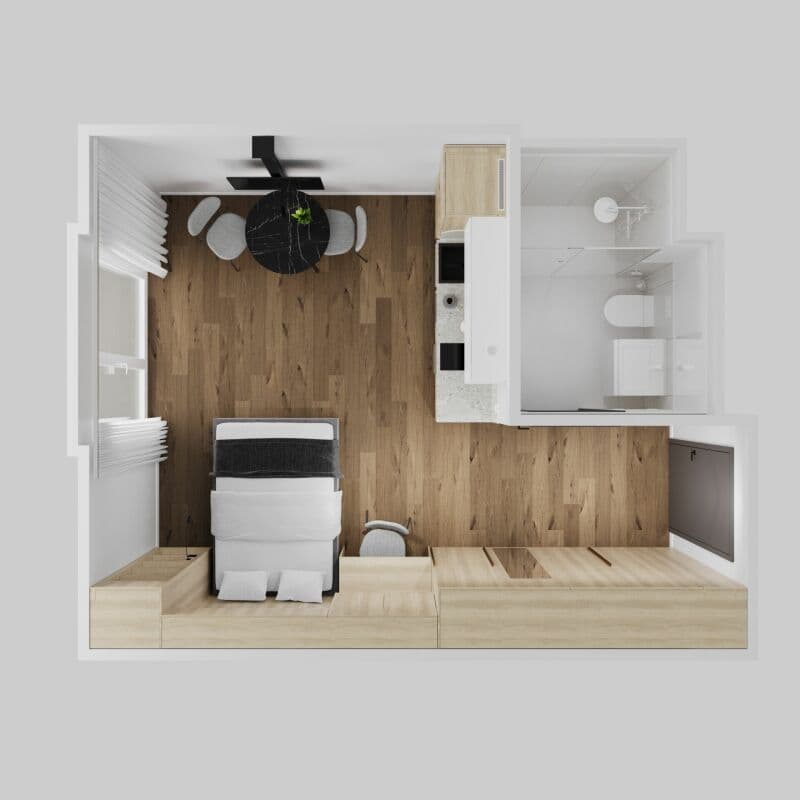 Möbliertes BASIC Apartment - 25 m2 (12)