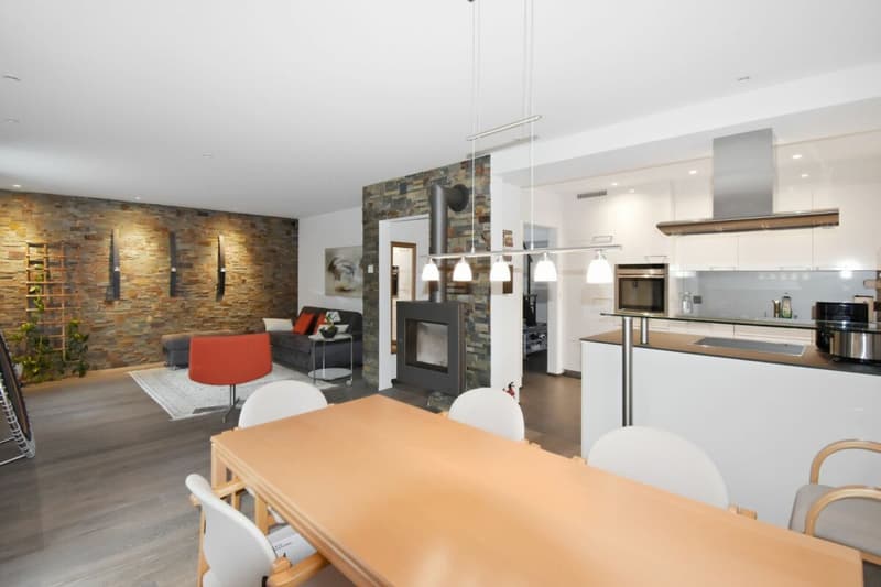 Wohnzimmer / Essbereich / Küche