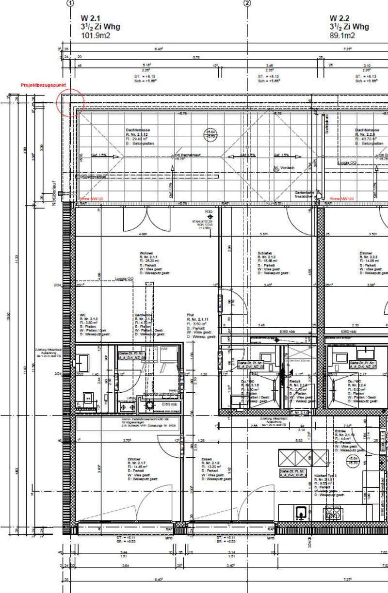 Grundrissplan W2.1