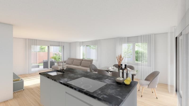 5 1/2-Zimmer Doppeleinfamilienhaus mit zwei Tiefgaragenplätzen (6)