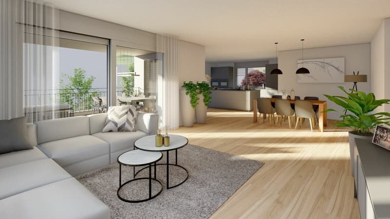 Appartamento di 4.5 locali al 1° piano, a Gams (4)