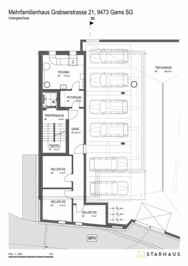 Appartamento di 4.5 locali al 1° piano, a Gams (9)