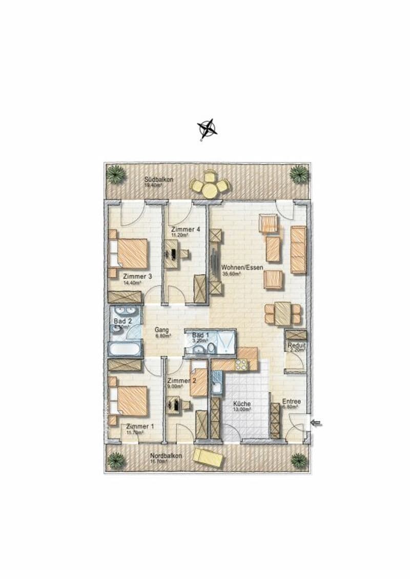 Spacious, modern, scenic - 5.5 room apartment in St. Gallen (11)