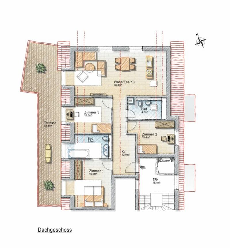 Nouvelle Construction : Appartement de 4,5 Pièces avec Vue sur le Vert (11)